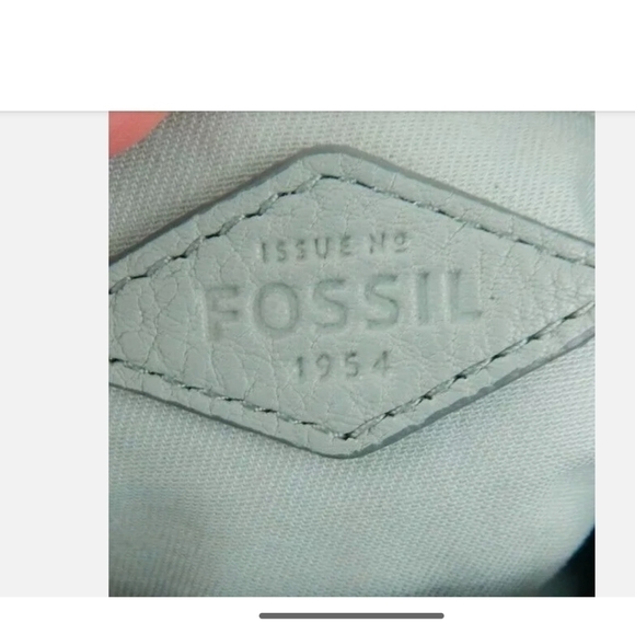 Fossil Erin Crossbody Leather Purse Blue - Picture 4 of 11